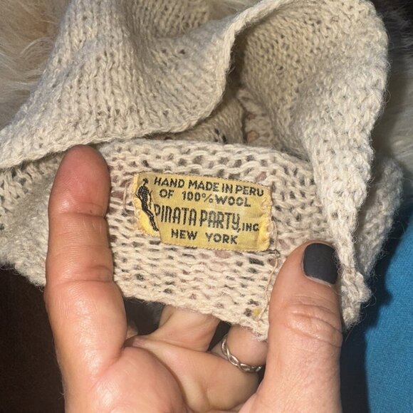 Piñata party, inc. Peruvian Wool And Fur ski mask, 1960’s - Picture 3 of 16